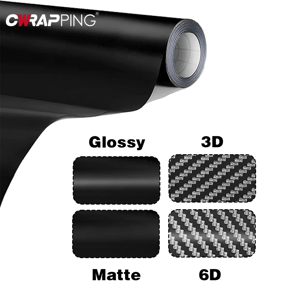 Laptop Accessories Parts - Carbon Fiber Matte Glossy Black Car