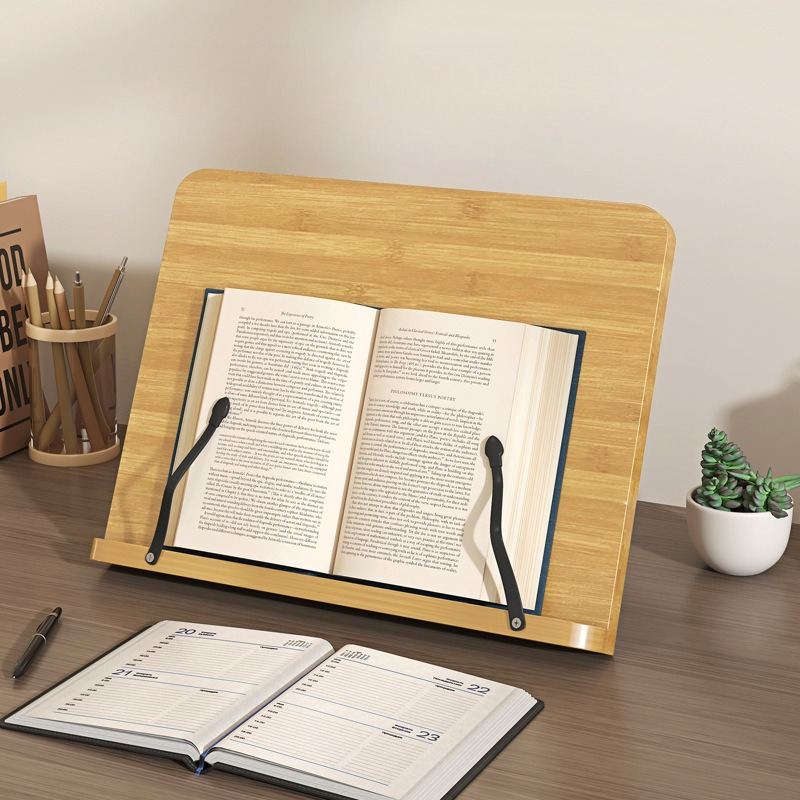 Laptop Accessories Holder - Wooden Reading Book Stand, Multi-Function Laptop