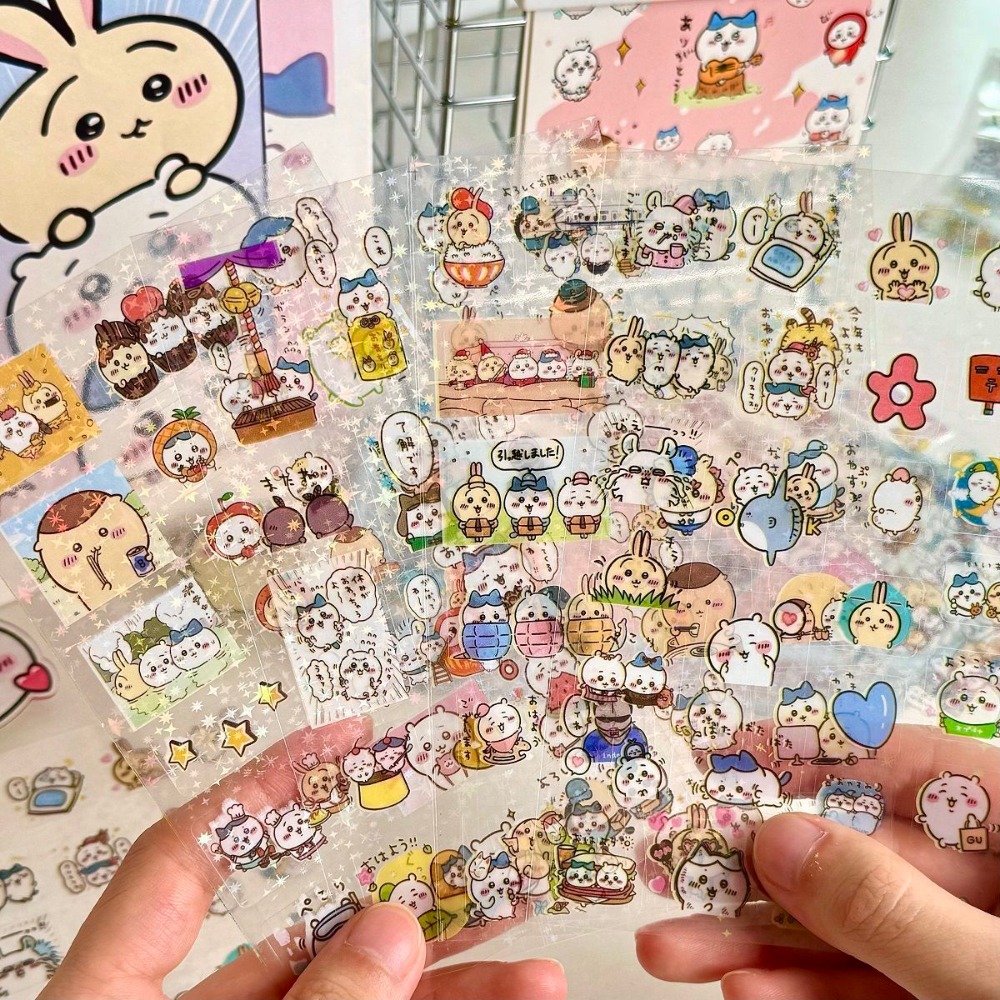 Laptop Accessories Parts - 30Pcs Chiikawa Laser Stickers Cartoon Waterproof