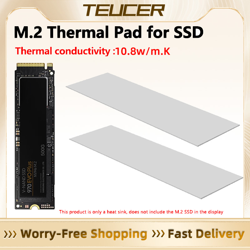 Laptop Accessories Cooling Pad - TEUCER M.2 Thermal Pad 10.8W/mk 70x20mm