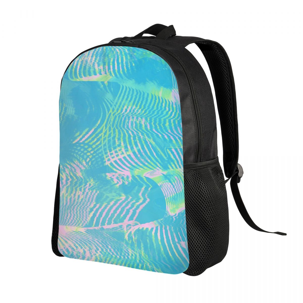 Custom Wave-green Abstract Tex - огляд і ціна Laptop Accessories For College