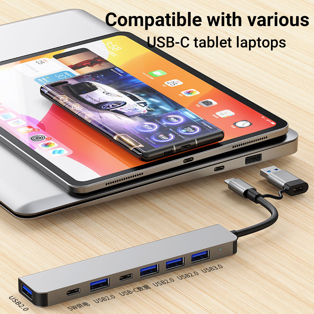 7-in-1 Dual-Head USB-C&USB Doc - огляд і ціна Laptop Accessories You Need