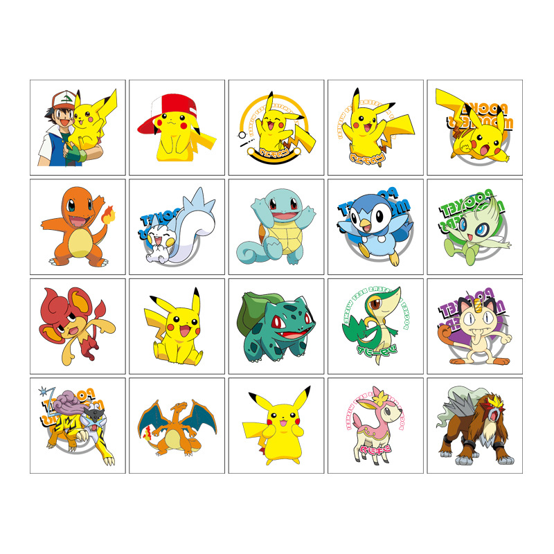 5*5cm 20pcs Pokemon Pikachu Ta - огляд і ціна Laptop Accessories Parts