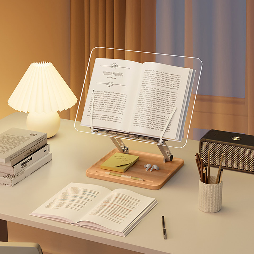 Wooden Reading Stand with Ligh - огляд і ціна Laptop Accessories Holder