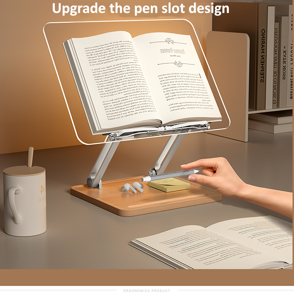 Wooden Reading Stand with Ligh - огляд і ціна Laptop Accessories Holder