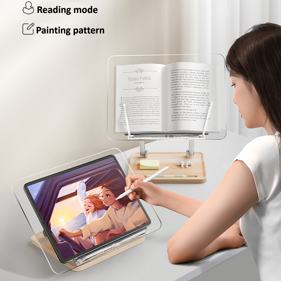 Wooden Reading Stand with Ligh - огляд і ціна Laptop Accessories Holder